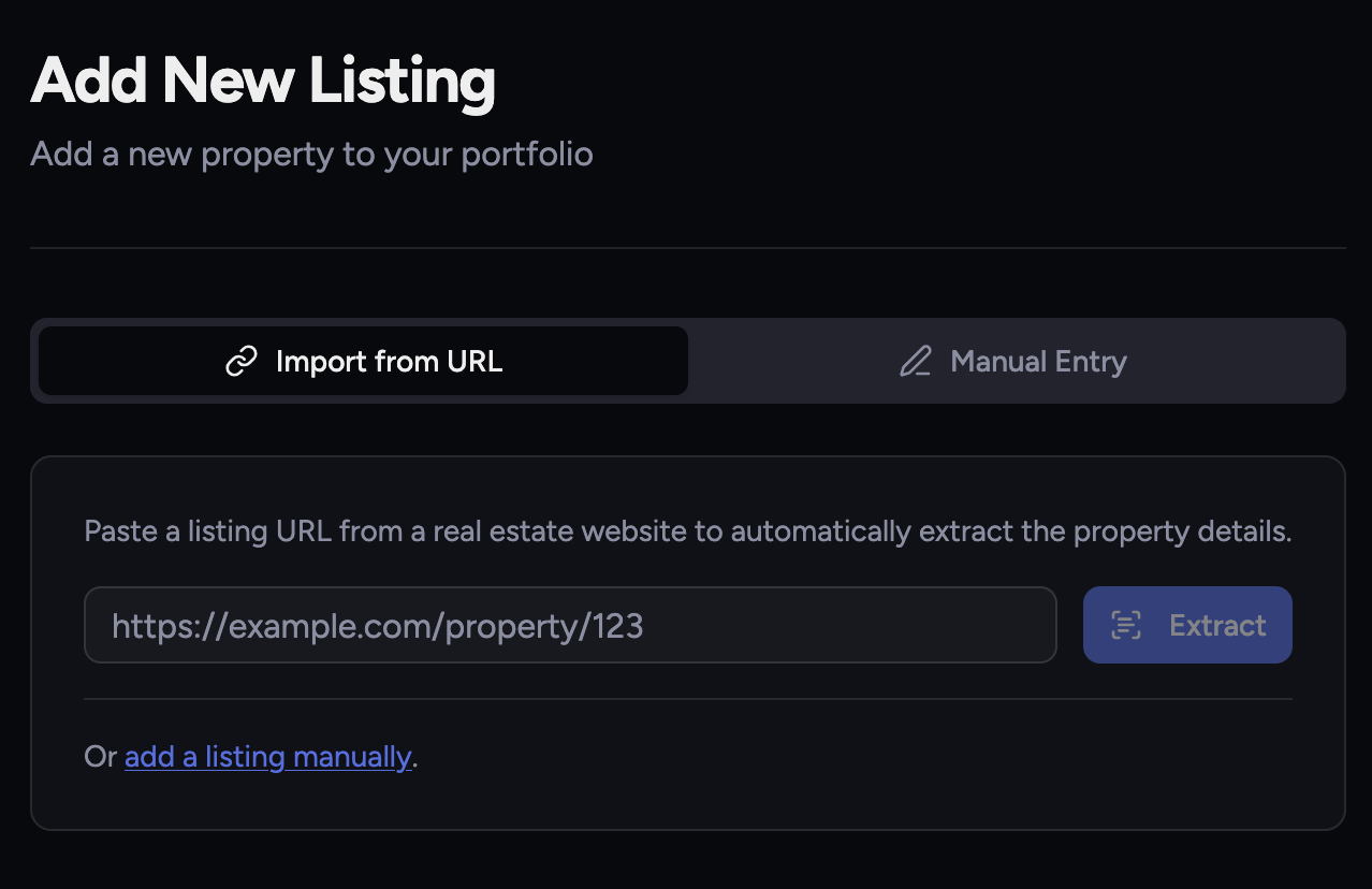 Upload listing preview